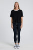 Load image into Gallery viewer, WOMENS CROPPED TEE - BOUTIQUE EMBROIDERY